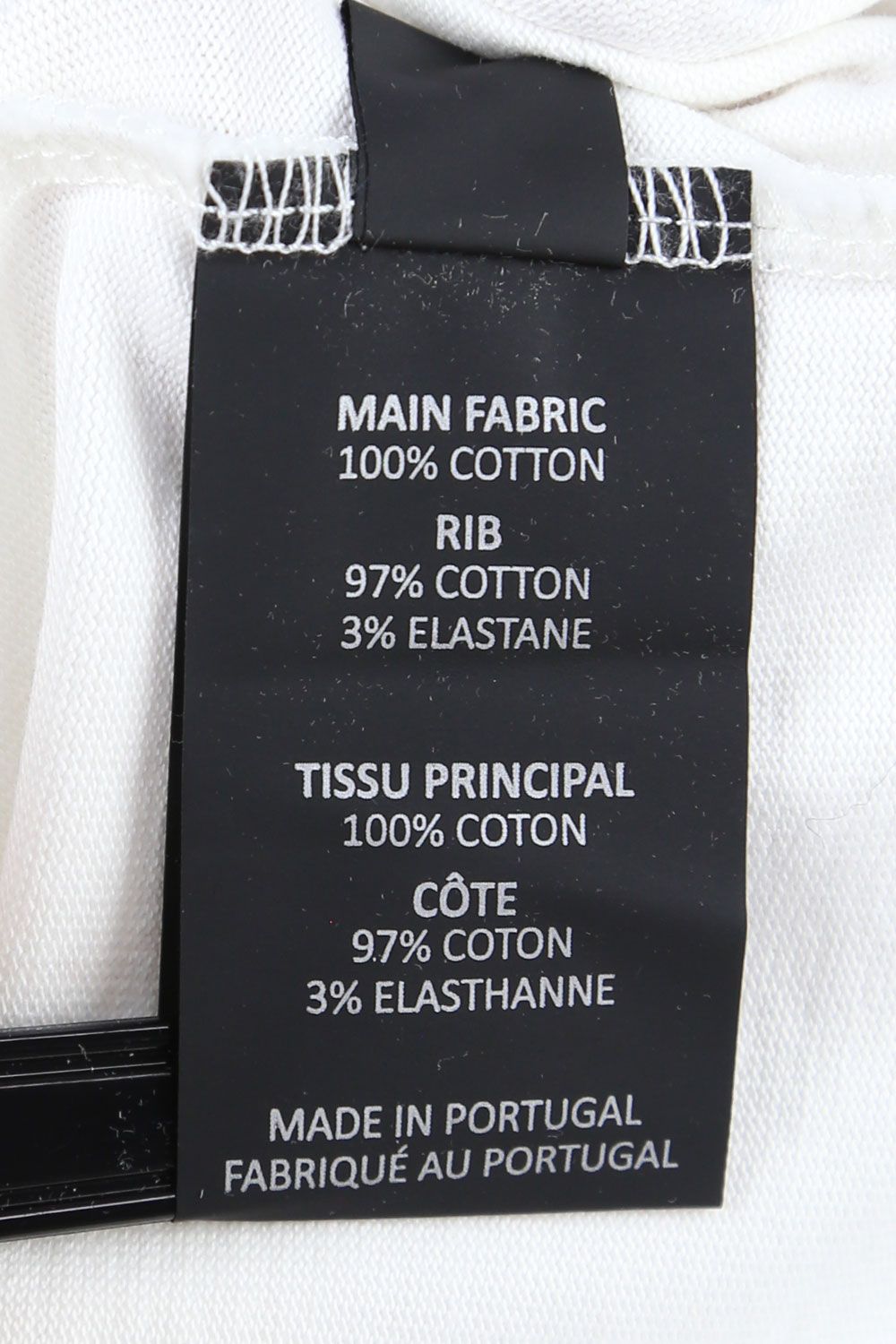 VETEMENTS - VERTICAL CUT-UP LOGO T-SHIRT / ホワイト | Tempt VETEMENTS - VERTICAL CUT-UP LOGO T-SHIRT / ホワイト | Tempt