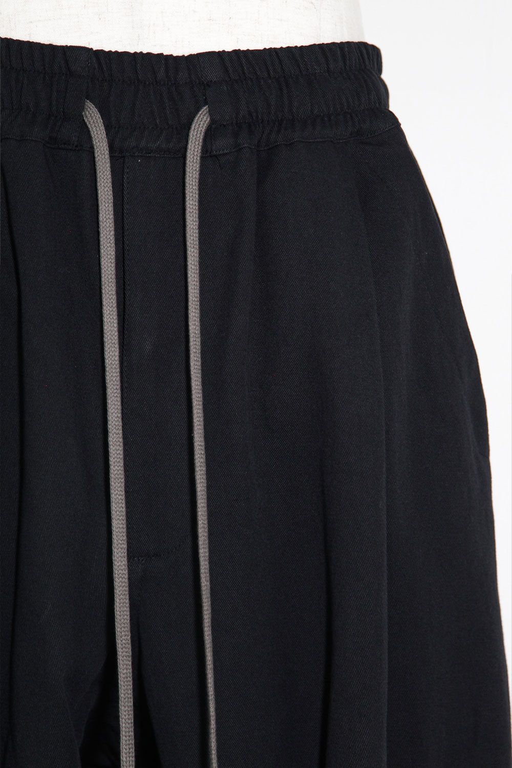 コットンリネンベルトワイドパンツ / Belt Parts Long Pants / ブラック / ag-9094-2