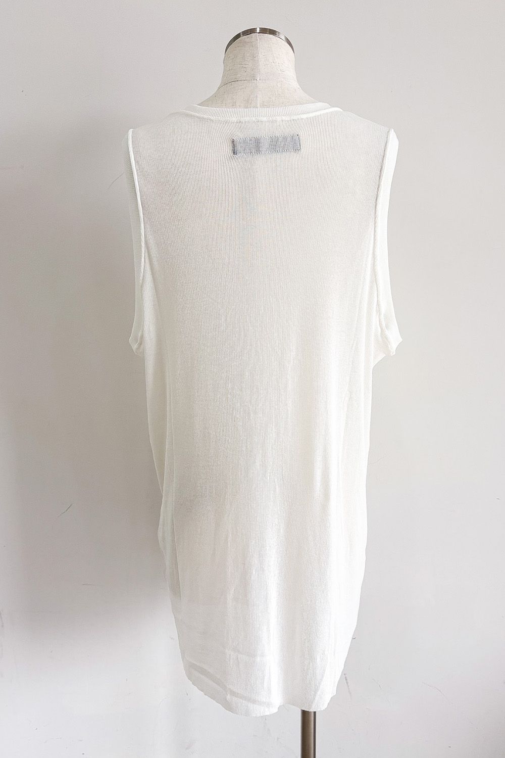 RIB LONG TANK TOP / アイボリー