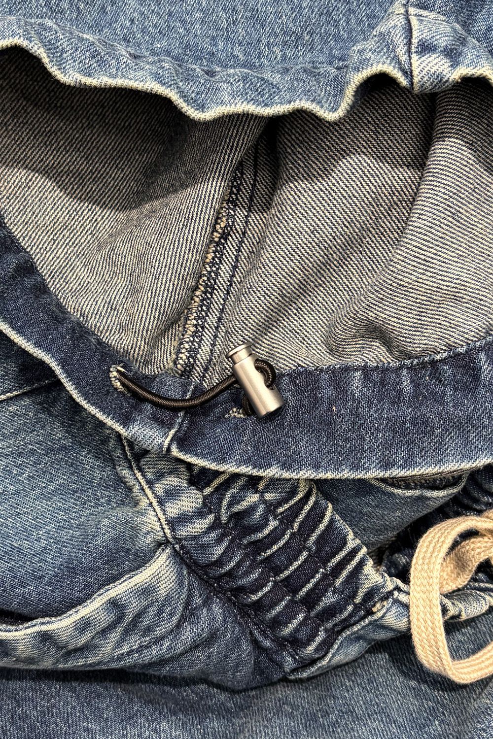 デニムタックスリムバギーパンツ / Denim Tuck Slim Baggy Pants / ブルー / ag-8060