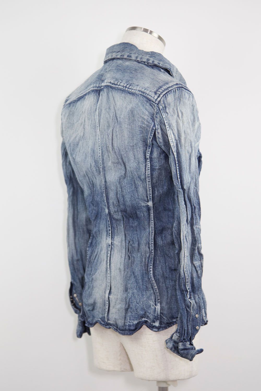 junhashimoto - 【人気定番商品】WRINKLE DENIM SHIRT / ブルー | Tempt