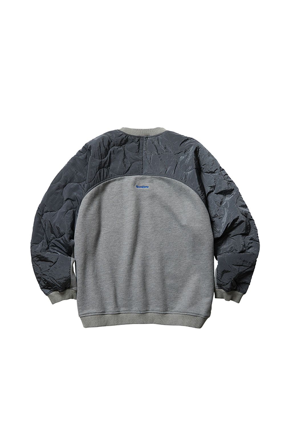 COTTON FLEECE QUILTED CREWNECK / グレー