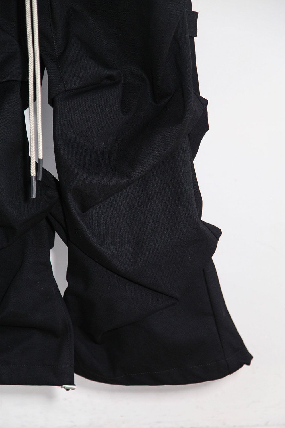デニムタックワイドパンツ / Denim Tuck Wide Pants / ブラック / ag-10080-3