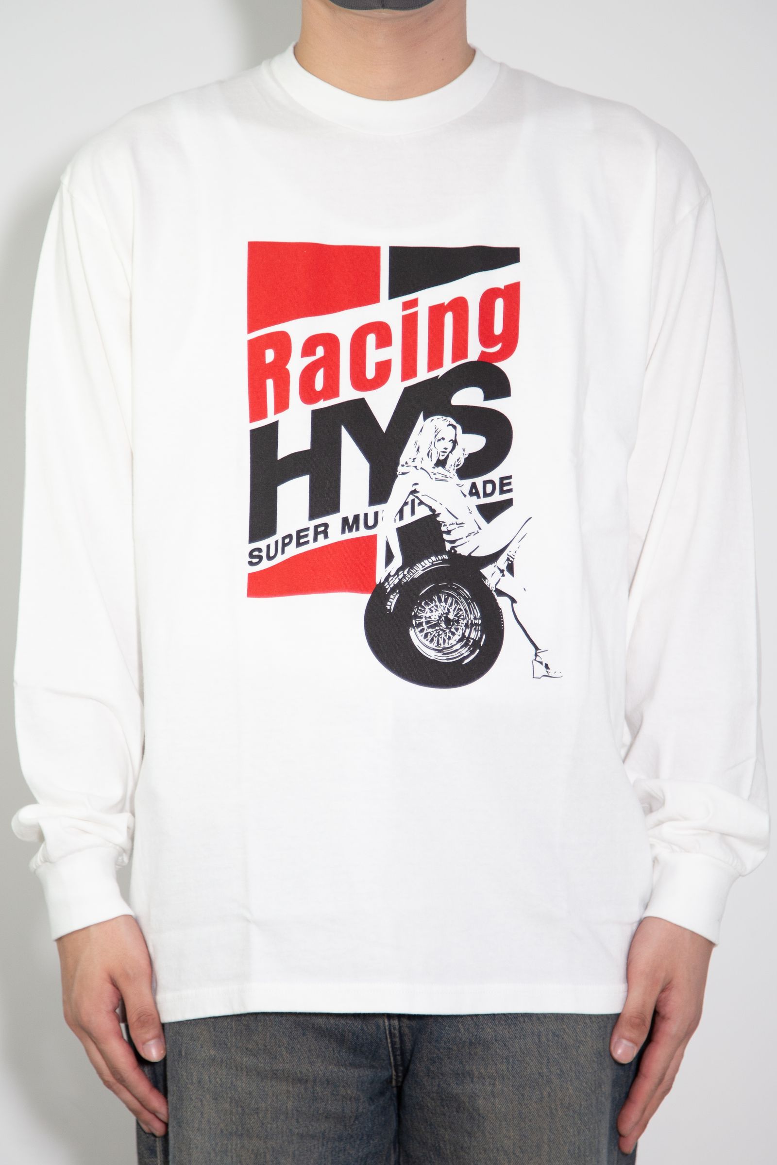 RACING HYS Tシャツ / ホワイト