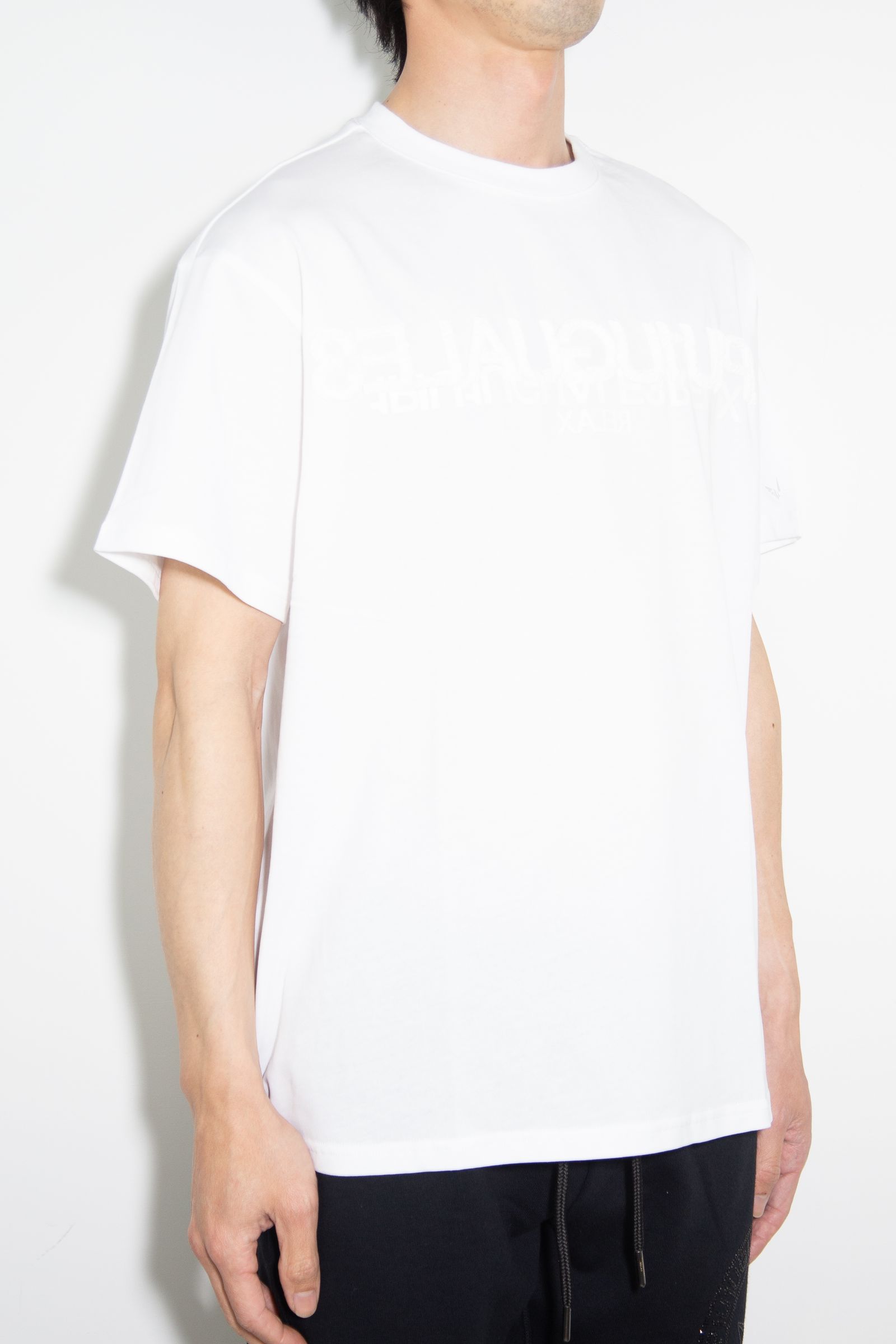 1PIU1UGUALE3 RELAX - シルケットワイドTシャツ / ホワイト | Tempt