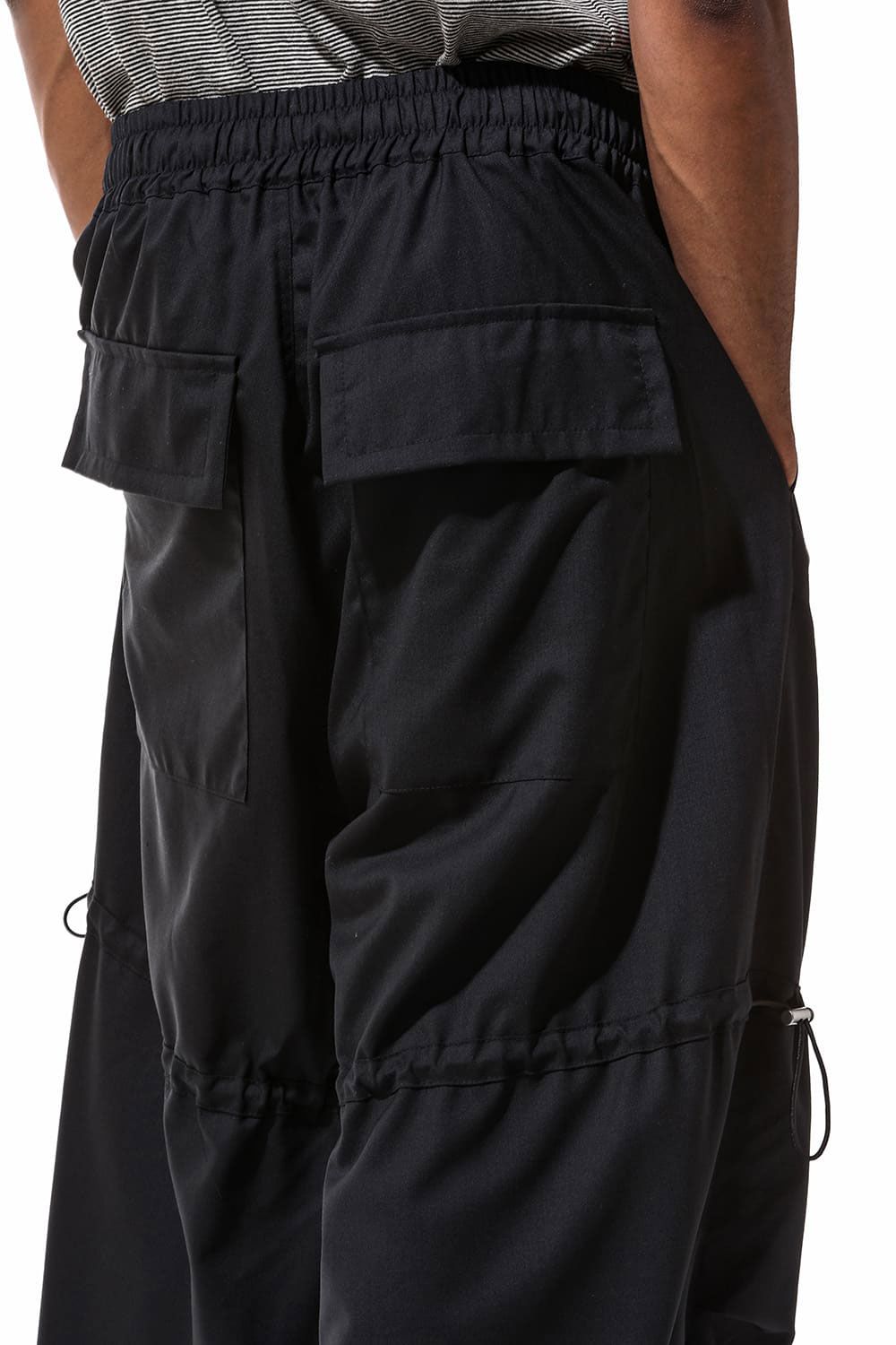 サマーウールワイドパンツ / Wide Pants / ブラック / ag-9093-1
