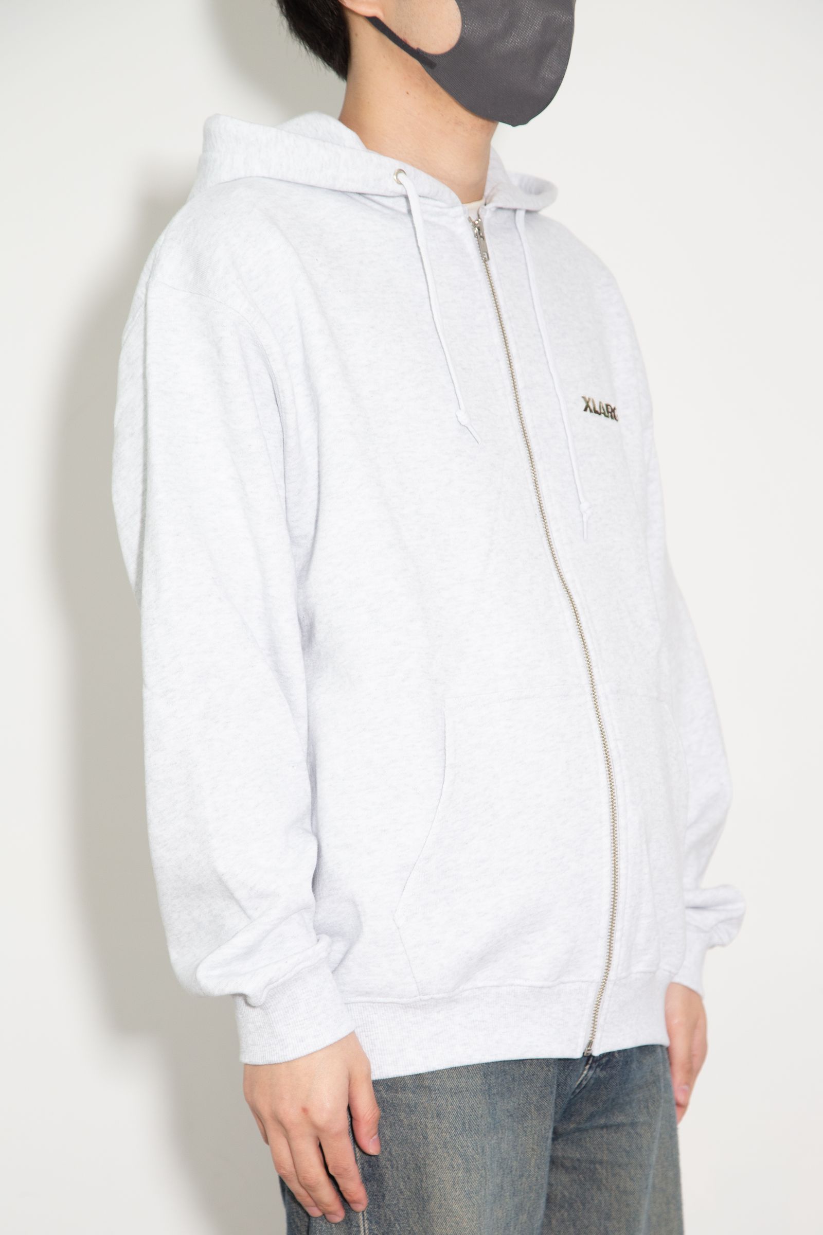 OG BOX ZIP UP HOODIE / アッシュ