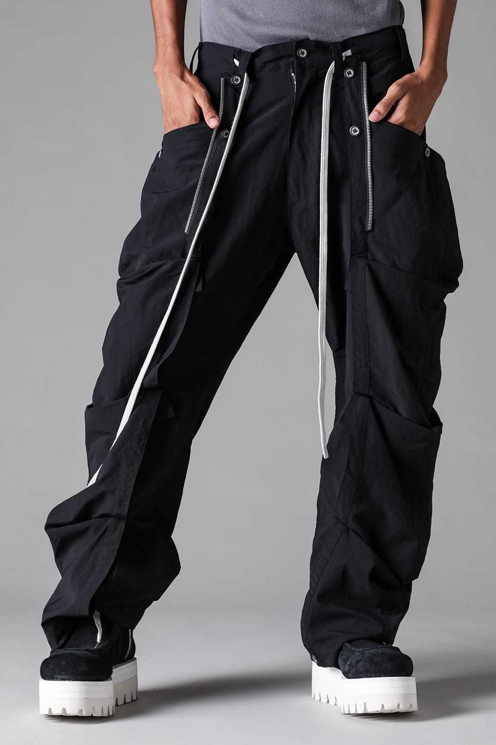 Side Layered Long Pants
