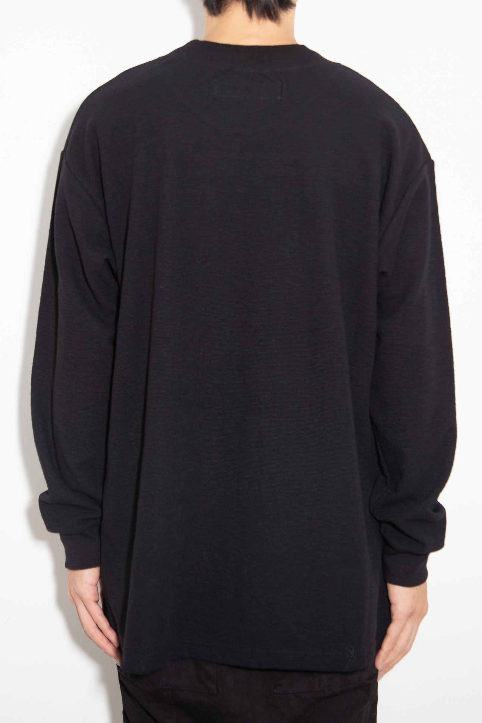 サーフニットリラックスフィットカットソー / Surf Knit Pullover / ブラック / ag-6082