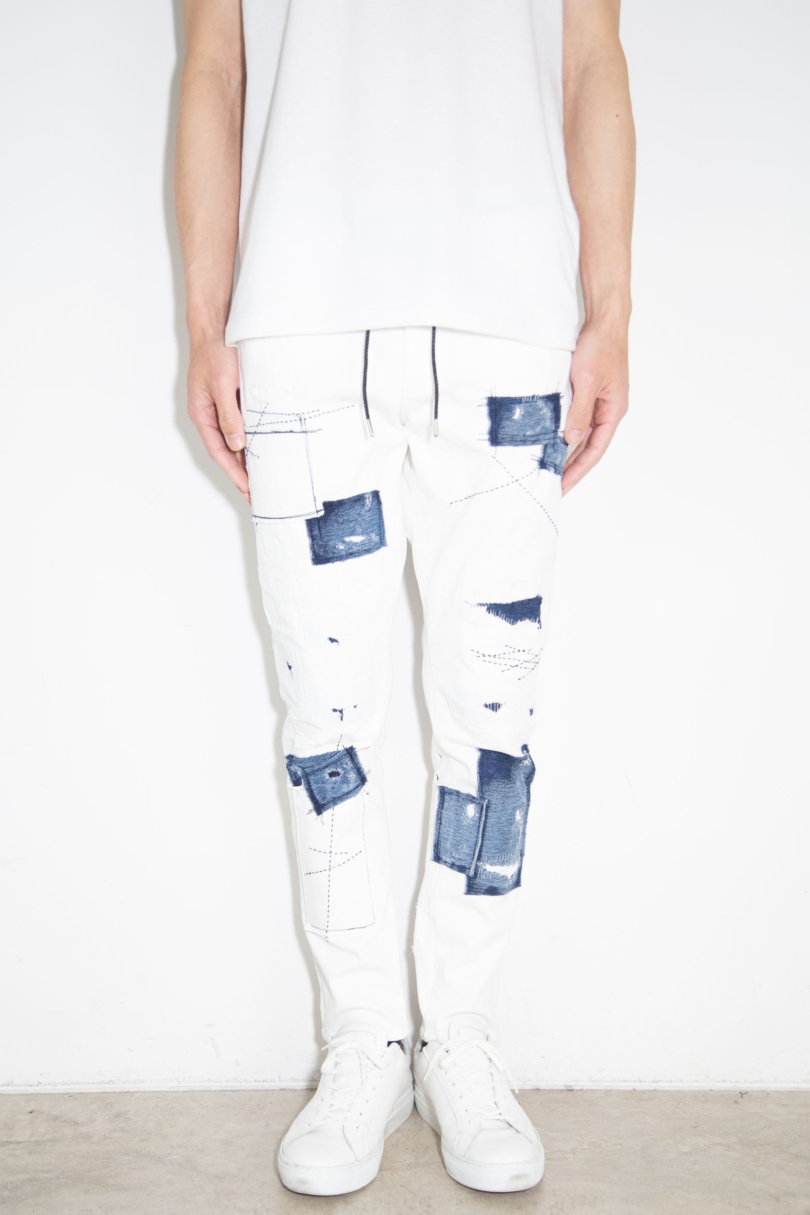 【人気定番商品】MICK DENIM JERSEY / ホワイトリメイク
