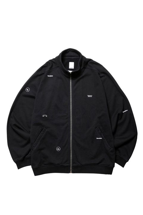 MULTI EMBROIDERY SWEAT ZIP-UP / ブラック