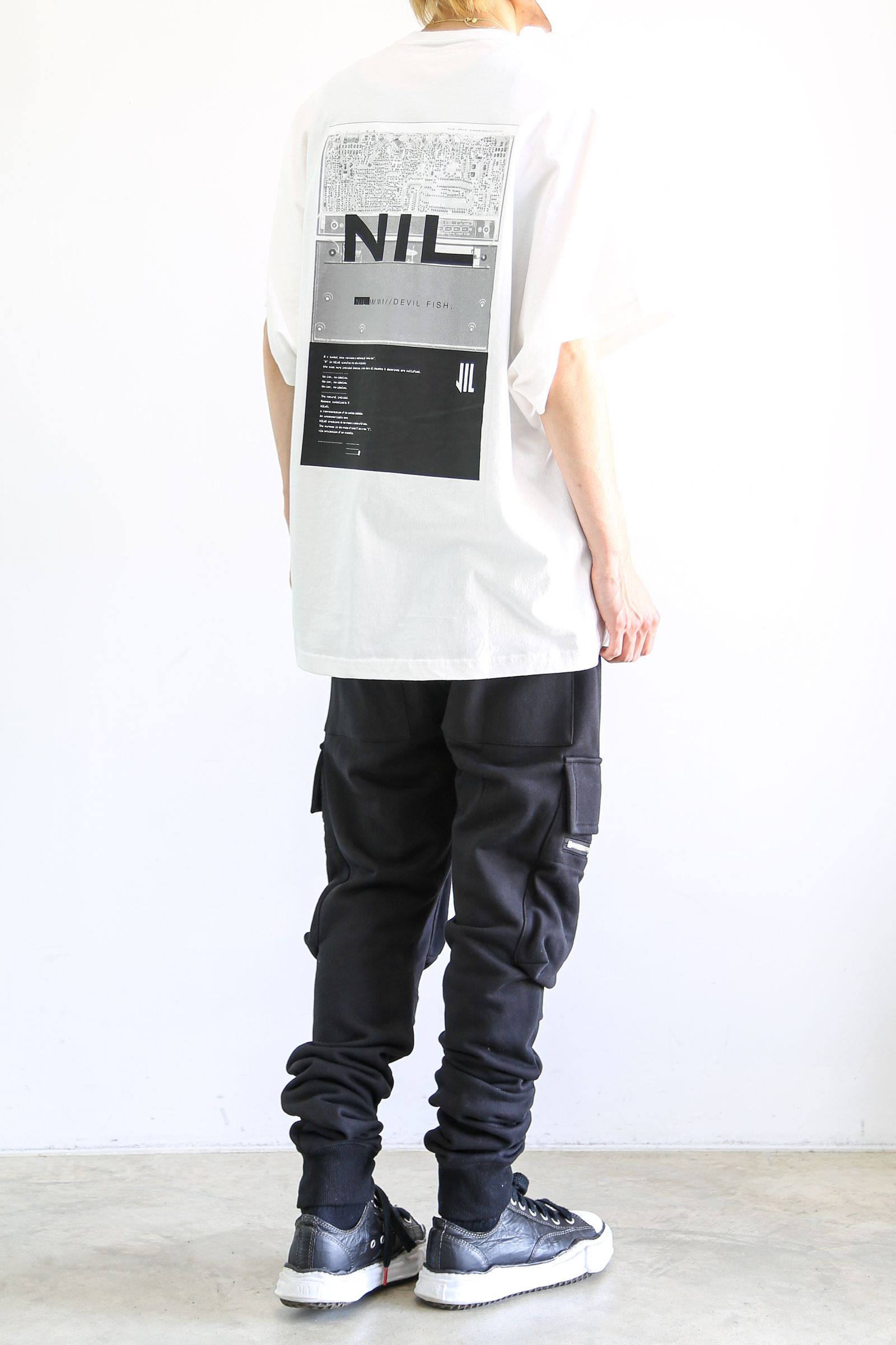 スウェッターカーゴスリムロングパンツ / SWEATER CARGO SLIM LONG PANTS / ブラック