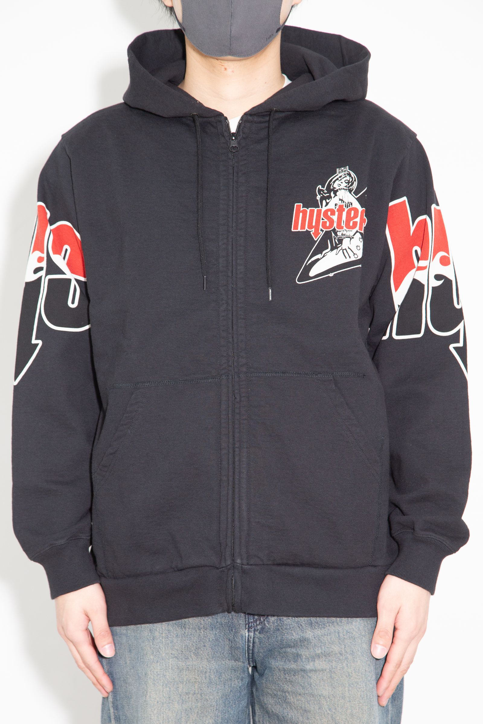 HYS FLARE LOGO パーカー / ブラック