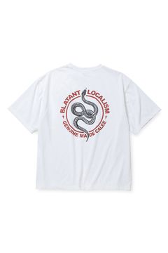 [ラスト1点 サイズL] MULTI FUNCTION LOGO S/S TEE ＜SNAKE LOGO REFLECTOR＞ / ホワイト
