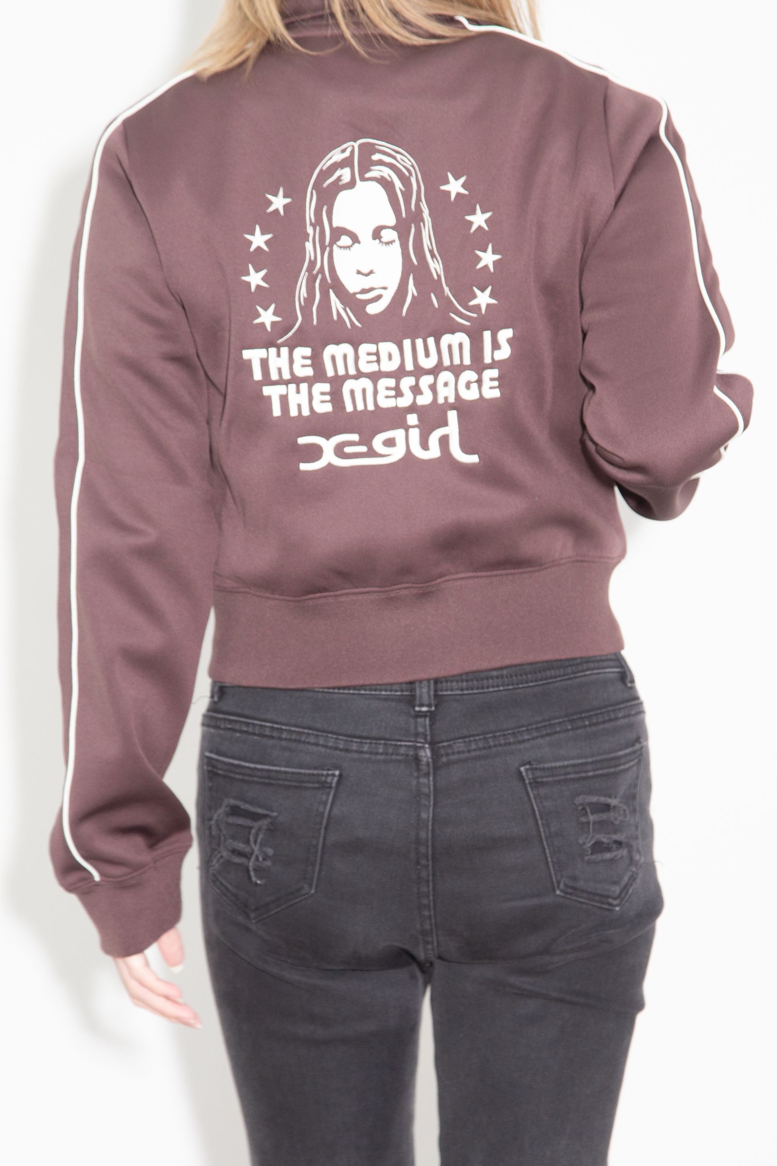 ［ラスト1点 サイズM］STAR AND FACE COMPACT TRACK JACKET / ブラウン