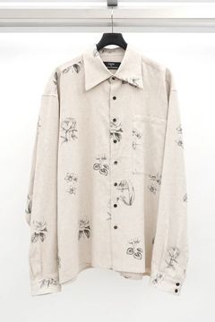 Botanical Print Oversized Shirt / エクリュ