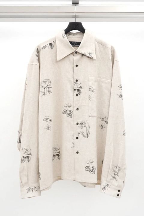 Botanical Print Oversized Shirt / エクリュ