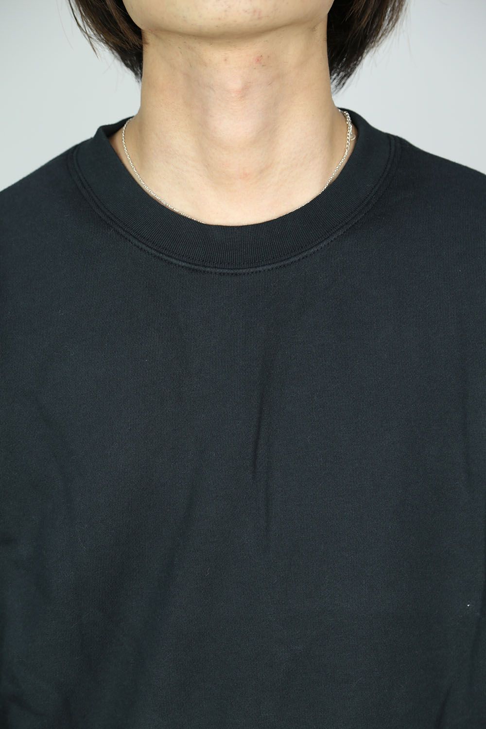 [ラスト1点 サイズS] LOGO CREW SWEAT REFLECTOR / ブラック