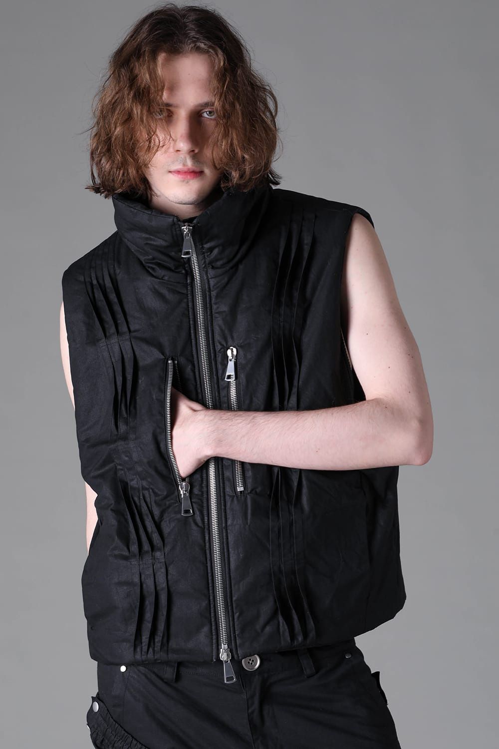 Padded High-Neck Vest