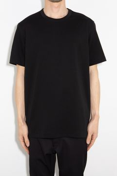 COTTON DOUBLE FACE S/S TEE / ブラック