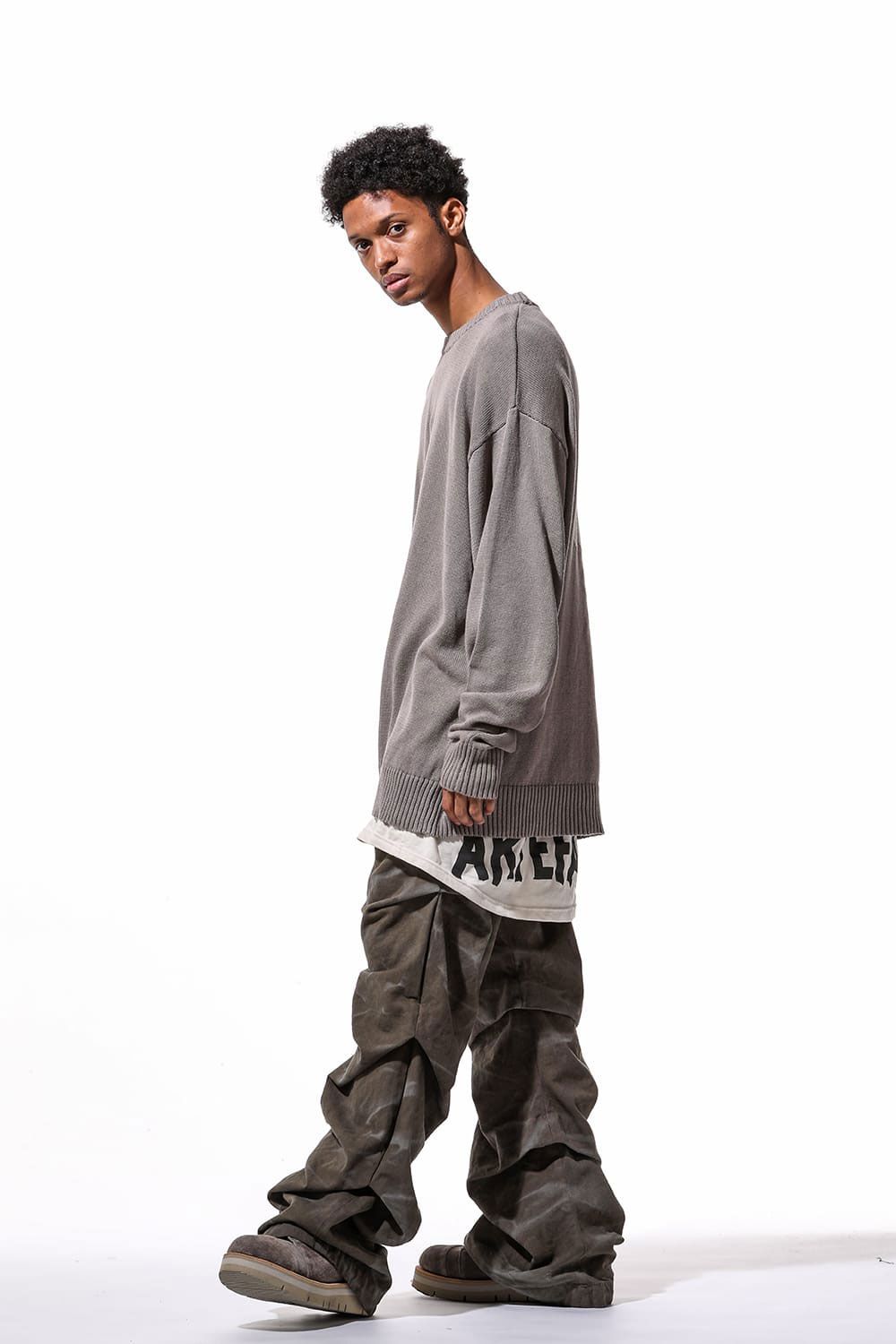 Vintage Dyed Tuck Buggy Pants / カーキ
