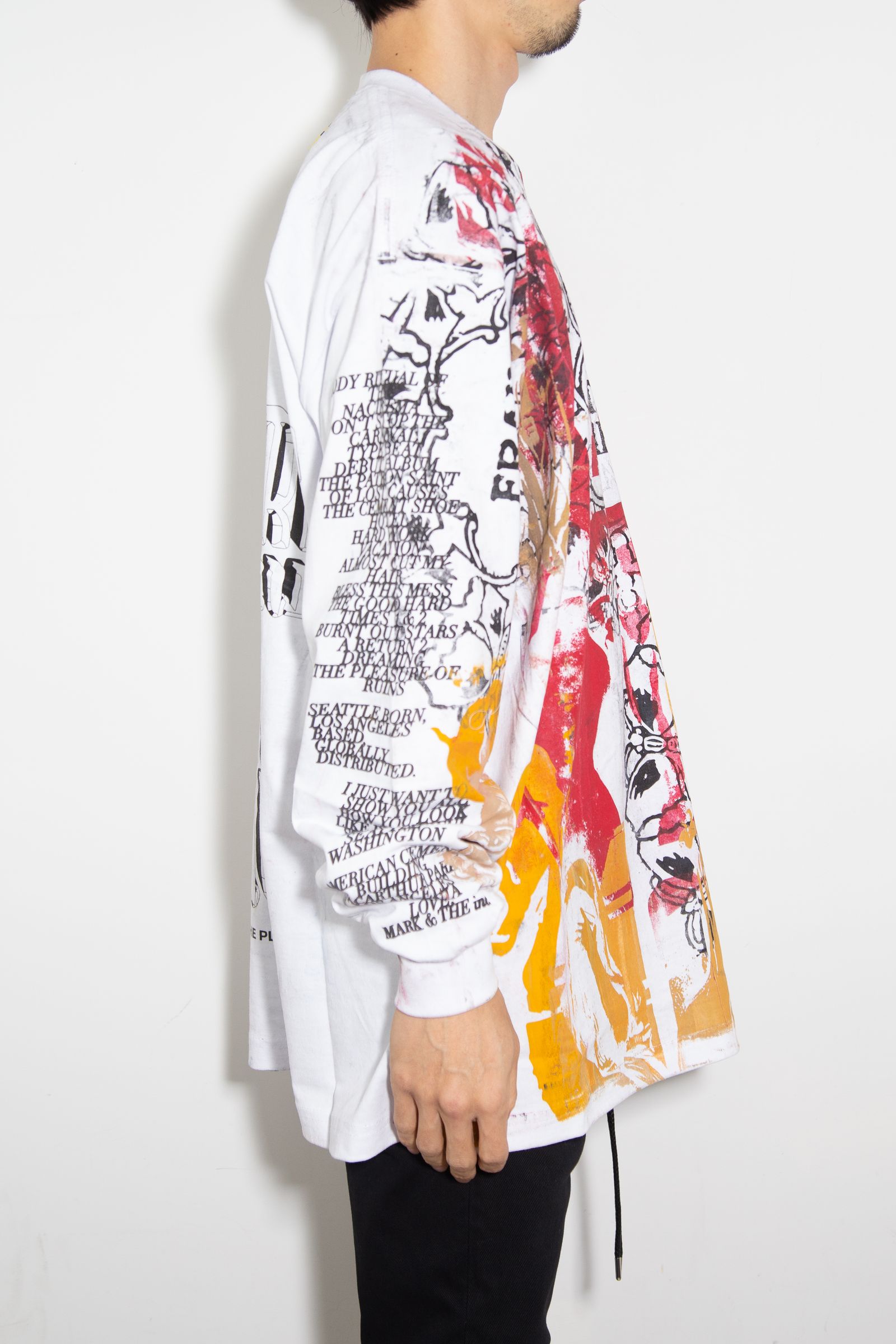 USED LS T- SHIRT / ホワイト 2