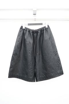 Leather Easy Shorts / ブラック