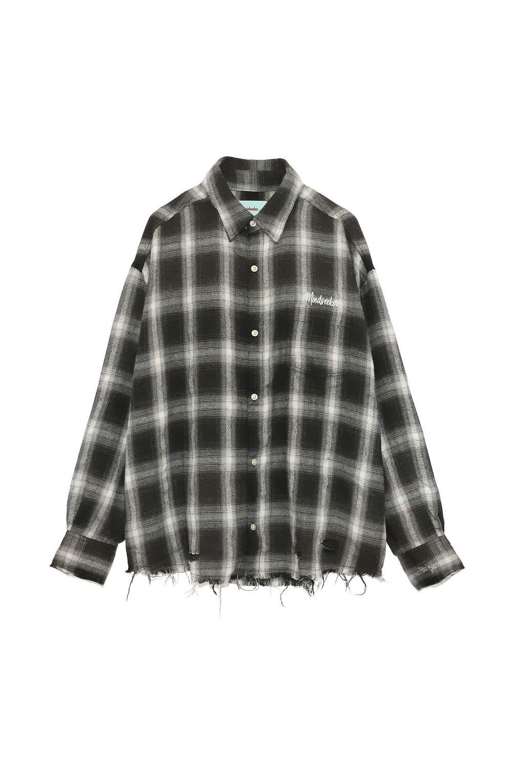 Vintage Wash Check Shirts / ブラック