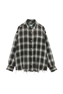 Vintage Wash Check Shirts / ブラック