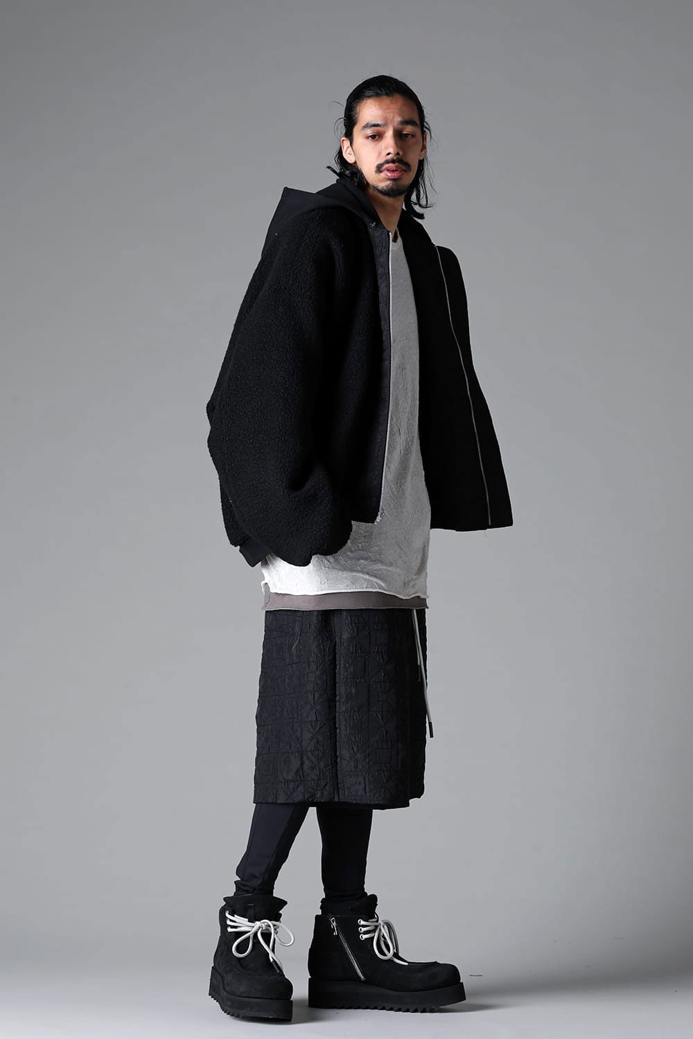 JUMBO HOODED MA-1 BLOUSON / ブラック