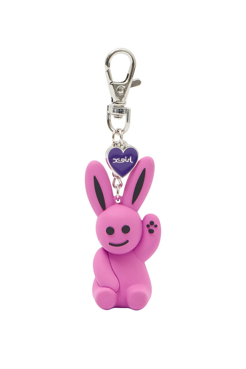 BUNNY AND HEART KEY CHARM -