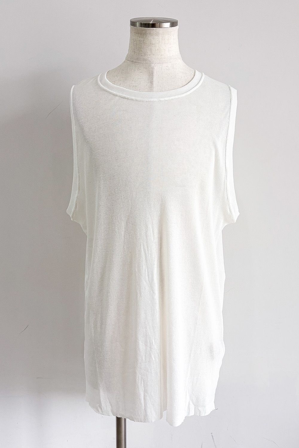 RIB LONG TANK TOP / アイボリー