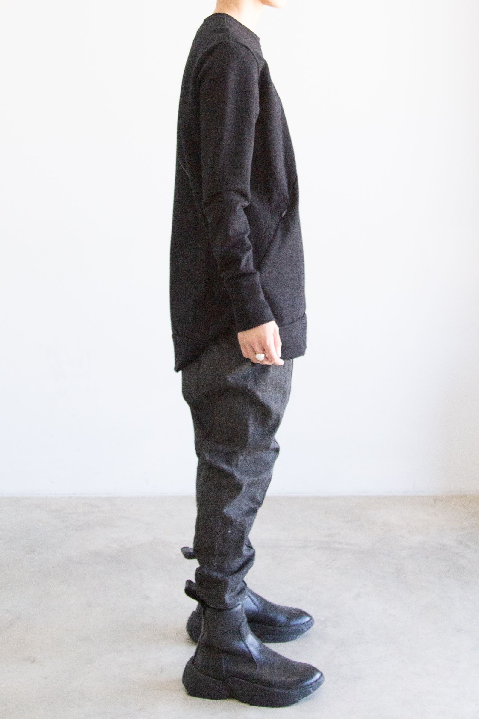 RIPVANWINKLE - RIDERS PANTS / ブラック | Tempt