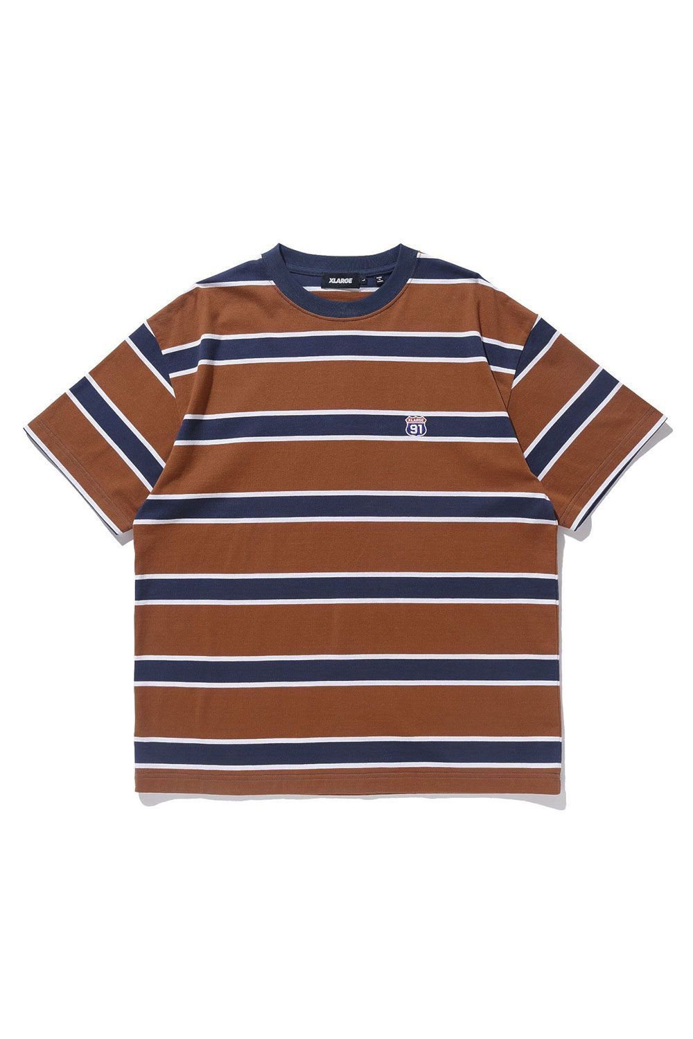 XL91 STRIPED S/S TEE / ブラウン