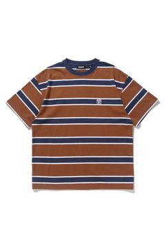 XL91 STRIPED S/S TEE / ブラウン