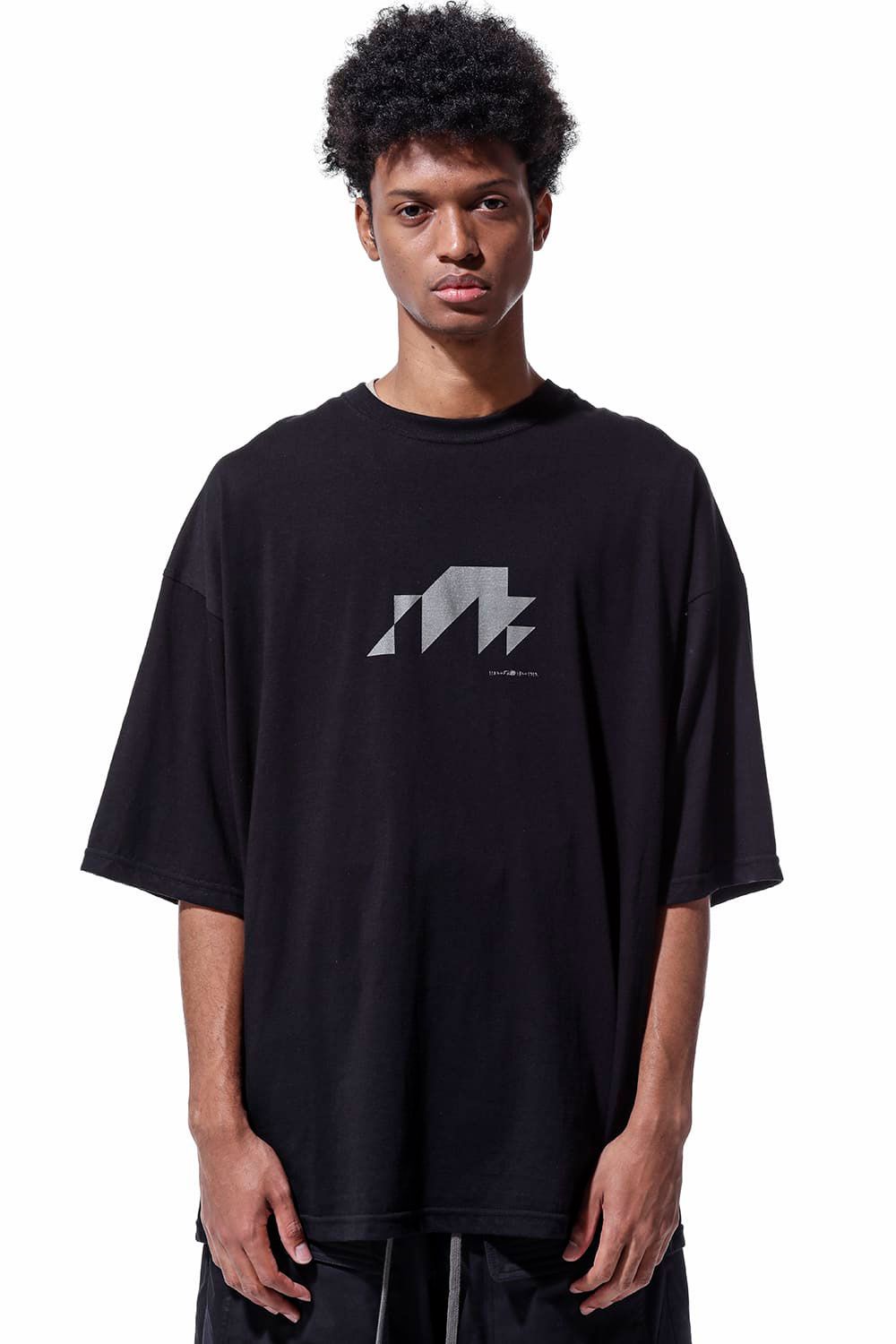 ナンバープリントオーバーサイズTシャツ / Numbering Print Over Sized T-Shirts / ブラック