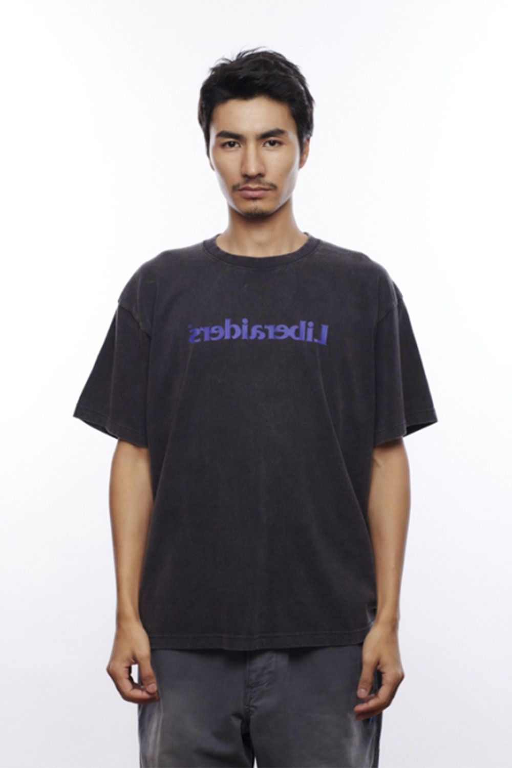 [ラスト1点 サイズL] MIRROR LOGO TEE / ブラック