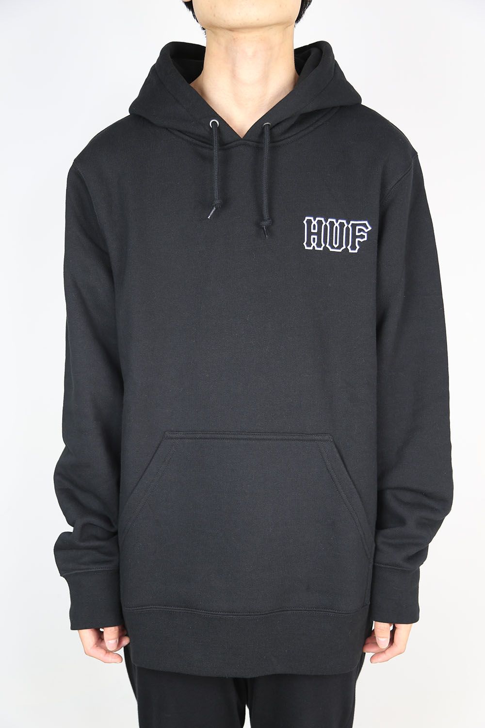 HUF - BARB WIRE CLASSIC H P/O HOODIE / ブラック | Tempt