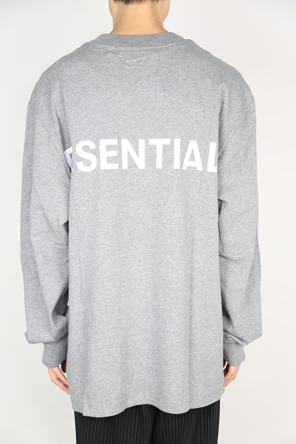 REFLECTOR LOGO L/S TEE / スノーグレー
