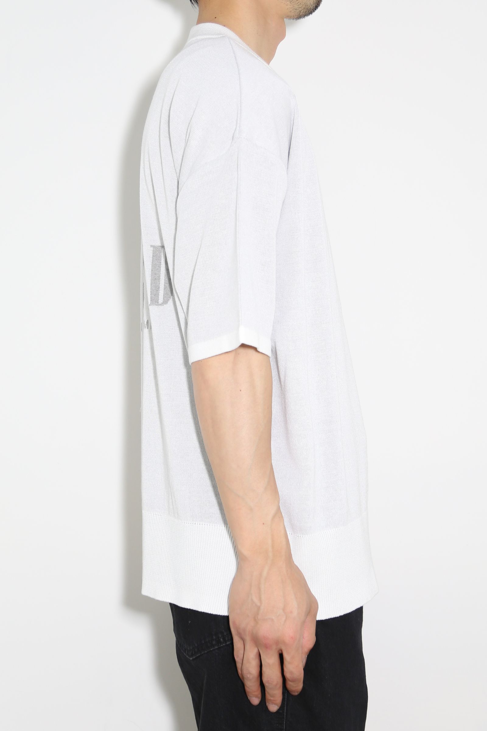 BACK ROGO HALF KNT / ホワイト