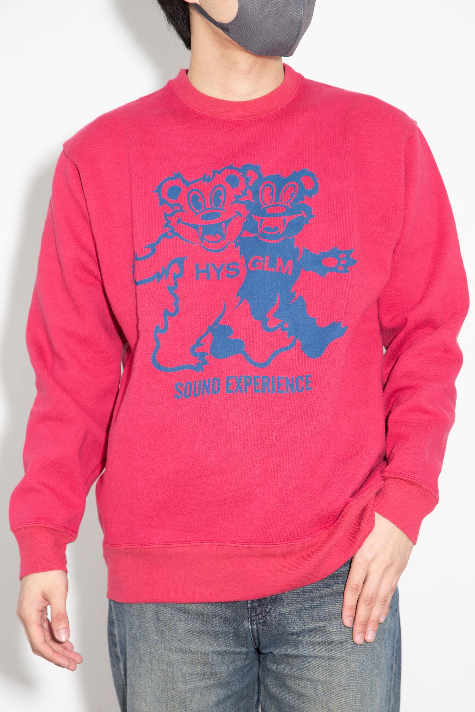 FIRE BEAR PARTY スウェット / ピンク