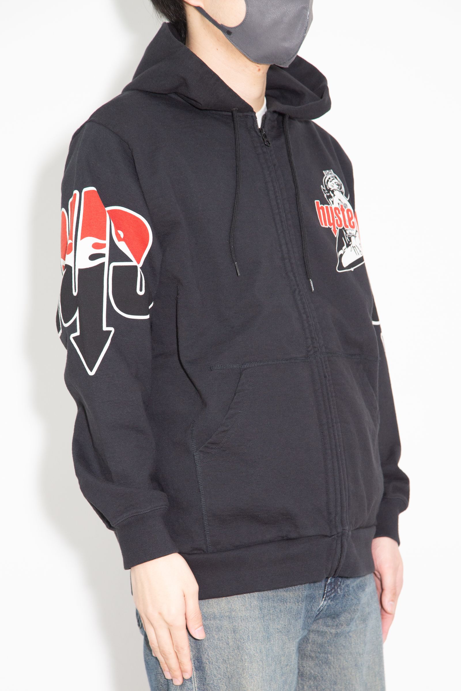 HYS FLARE LOGO パーカー / ブラック