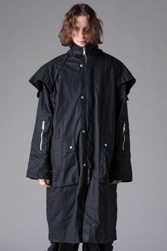 Layered Stand Collar Coat