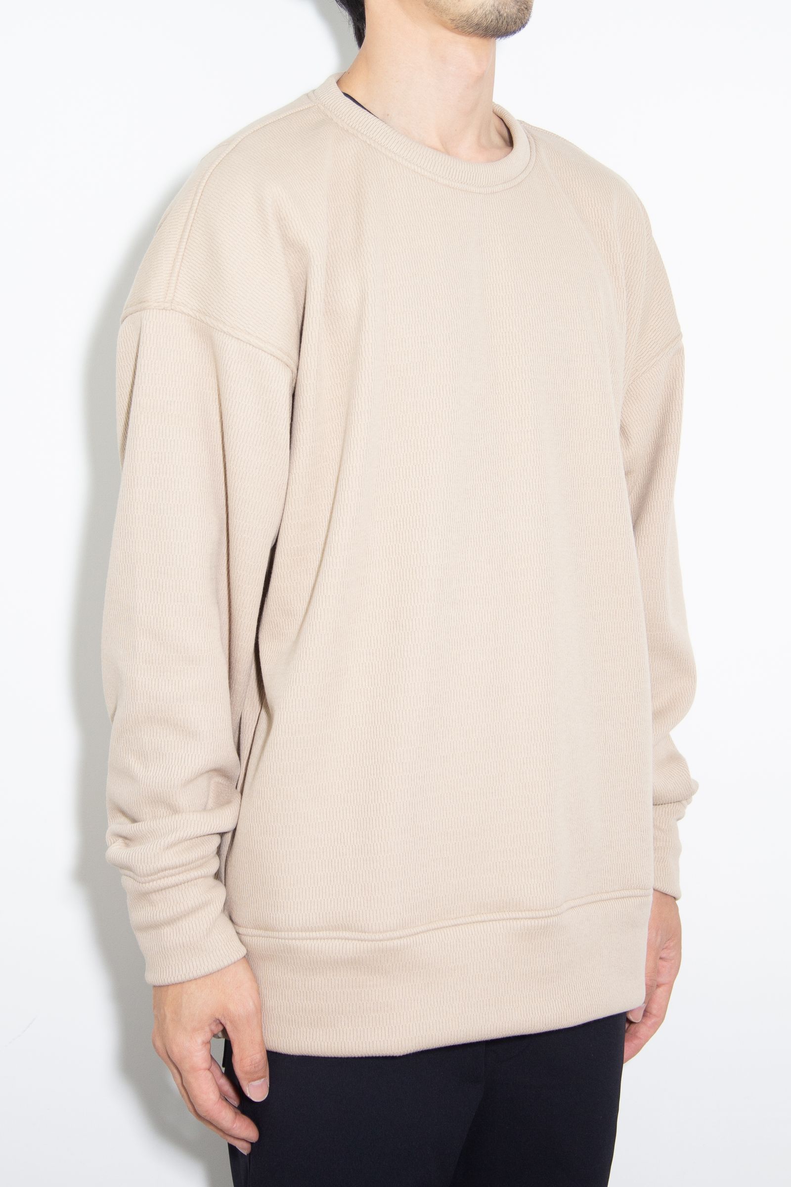 【人気継続商品】 thermal loose trainer / ベージュ