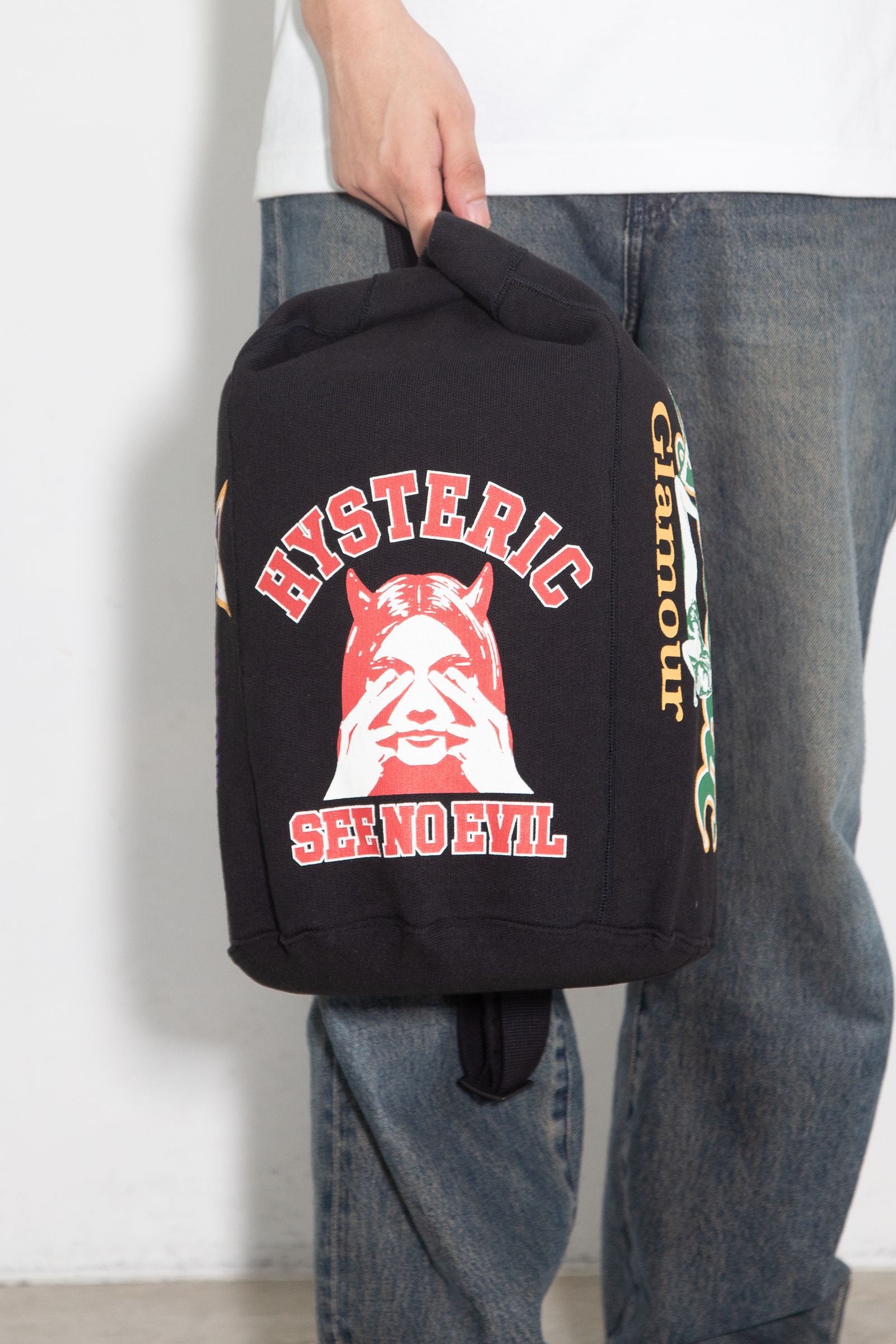 COLLEEGE COLLAGE スウェットショルダーバッグ