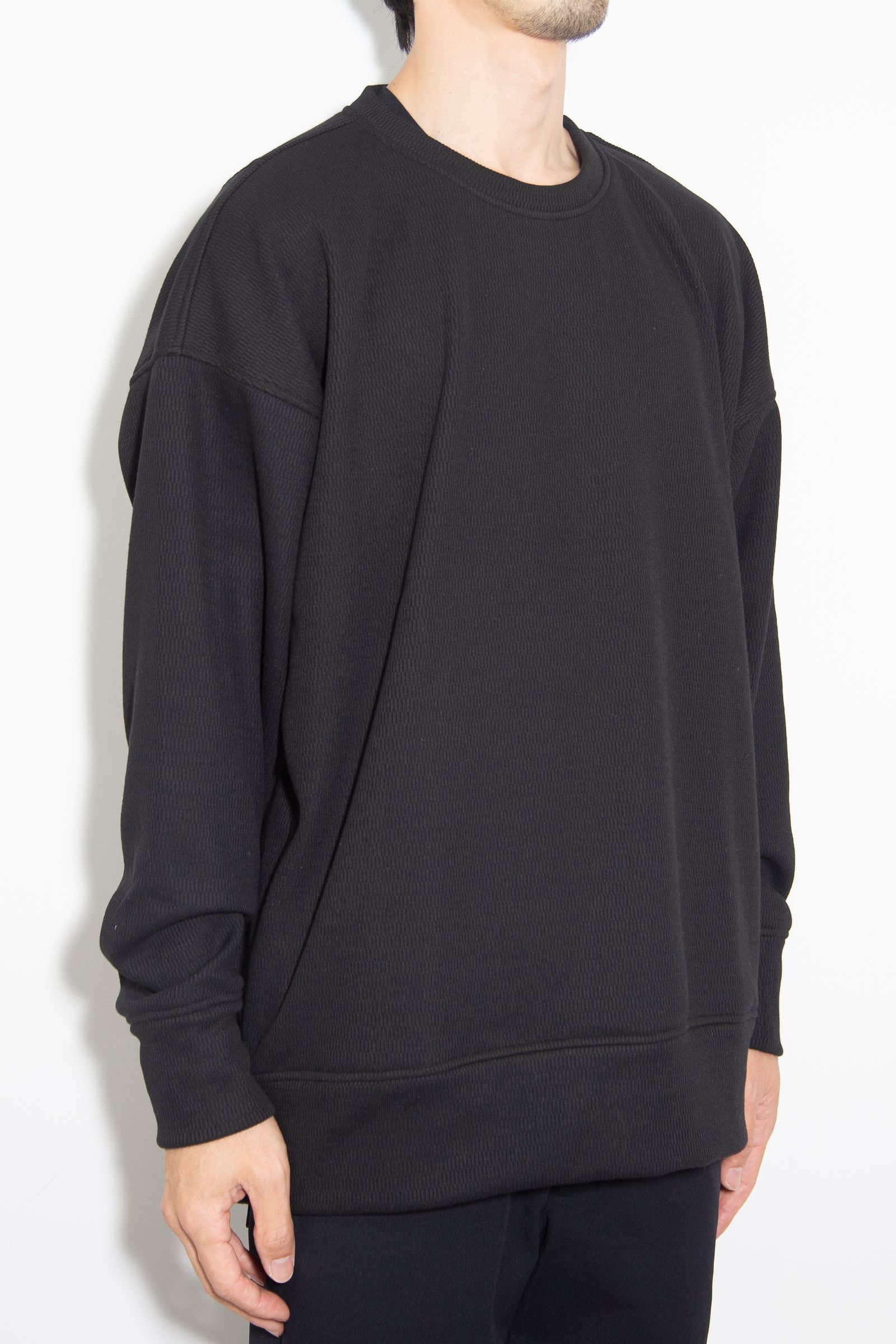 【人気継続商品】 thermal loose trainer / ブラック