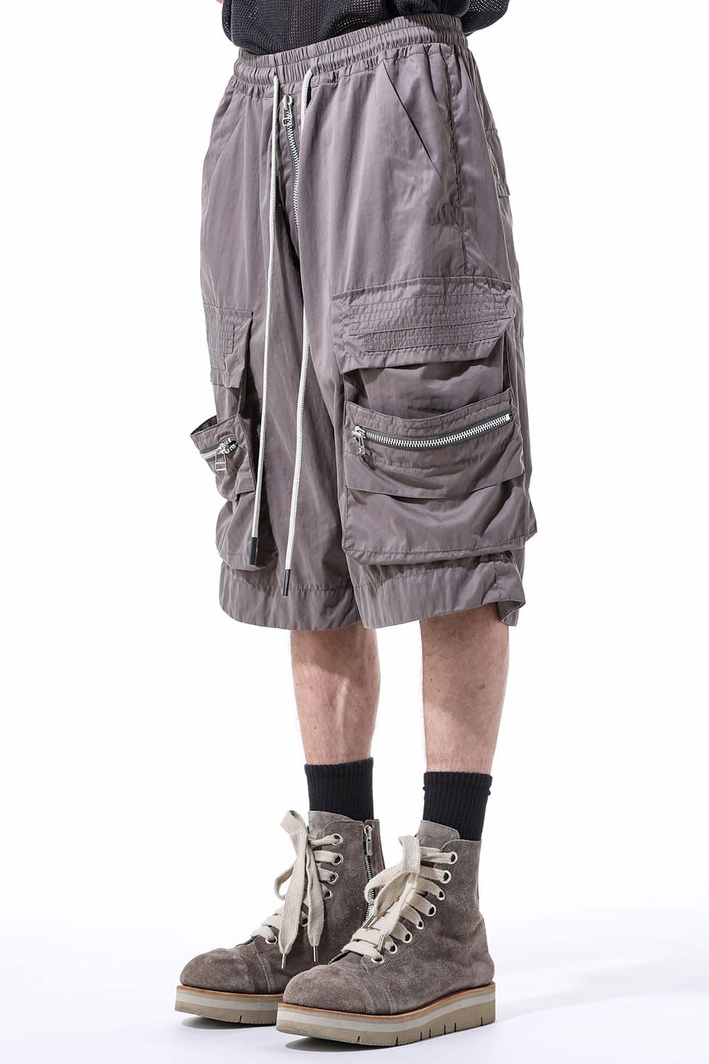 ナイロンカーゴショーツ / Nylon Cargo Pants / ブラック / ag-11023-2