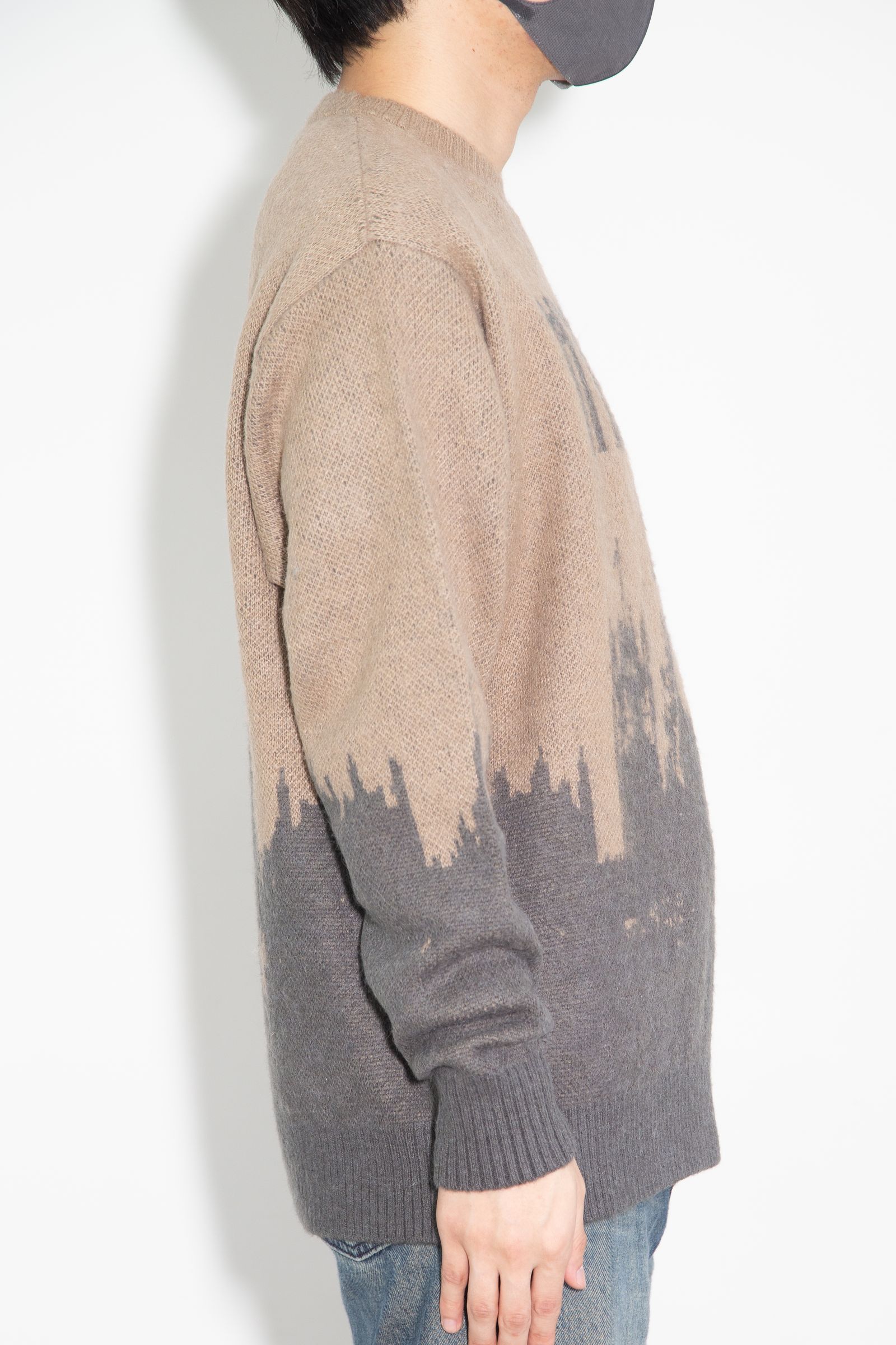 LONDON CALLINGジャカード セーター / ベージュ