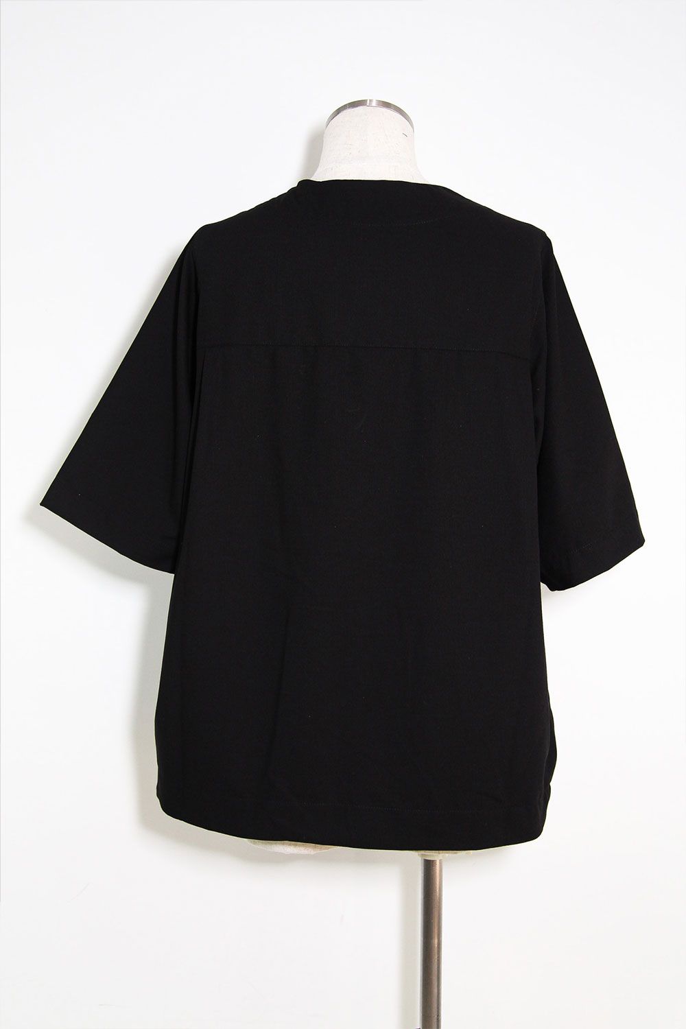 サマーウールベースボールシャツ / Summer Wool Baseball Shirts / ブラック / ag-11017-2