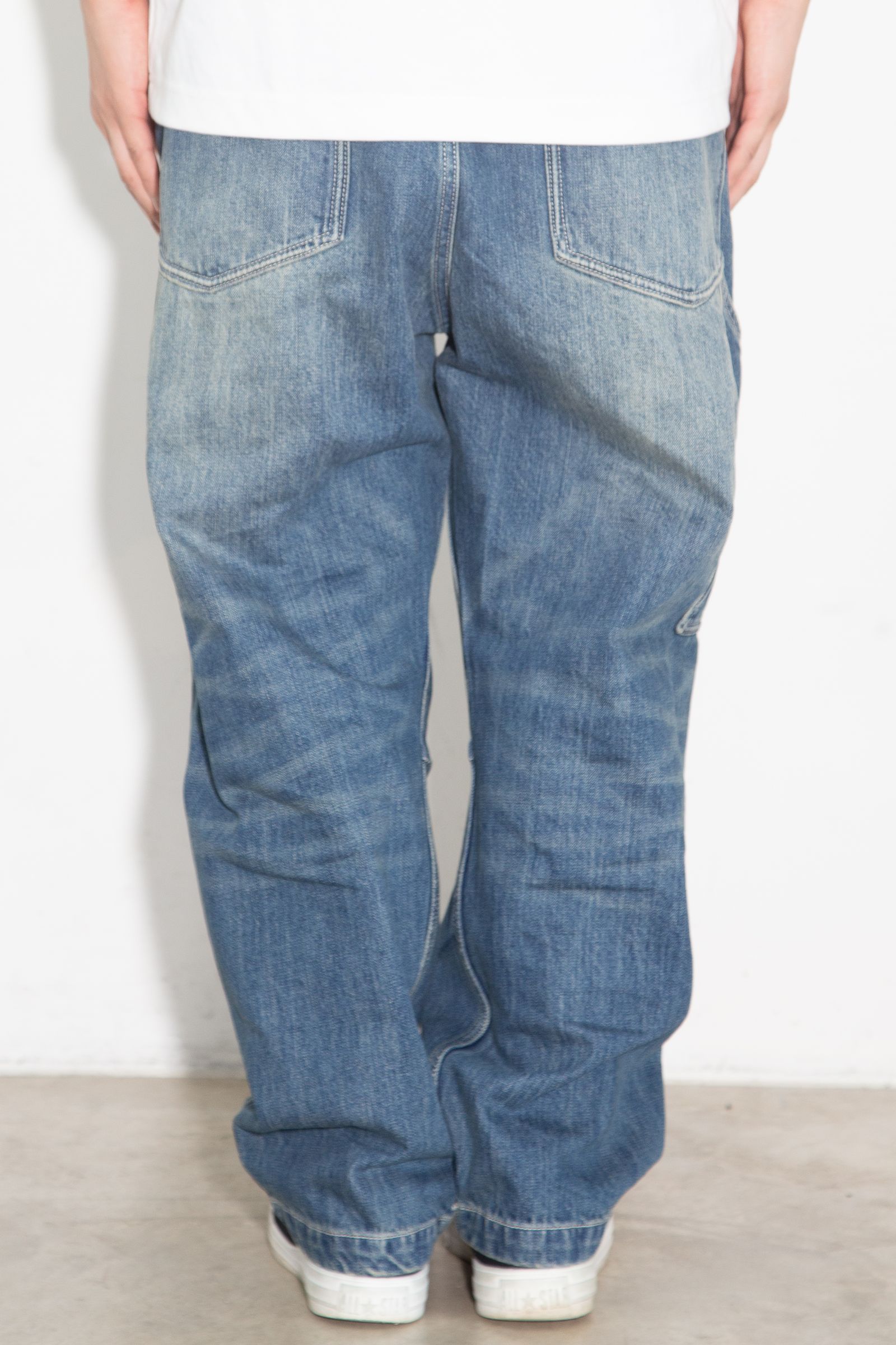 DENIM SARROUEL PANTS / ブルー